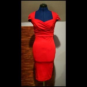 Maurice’s Red Short Sleeve Bodycon Dress